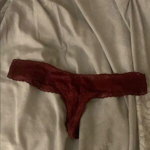 Victoria's Secret Burgundy Lace Panty